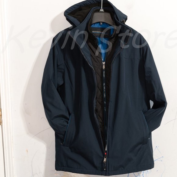 Navy NWT Weatherproof Men's Stretch Tech Jacket - Picture 2 of 6